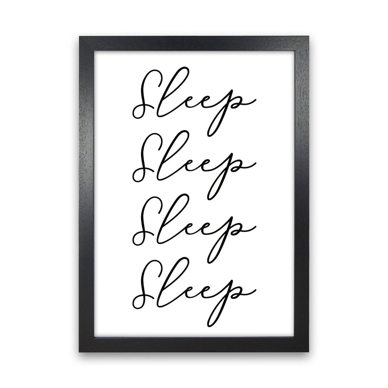 Sleep Modern Print Black Grain