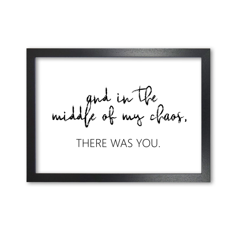 There Was You Modern Print Black Grain