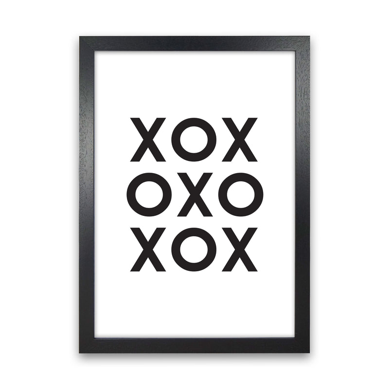 XOXO Modern Print Black Grain