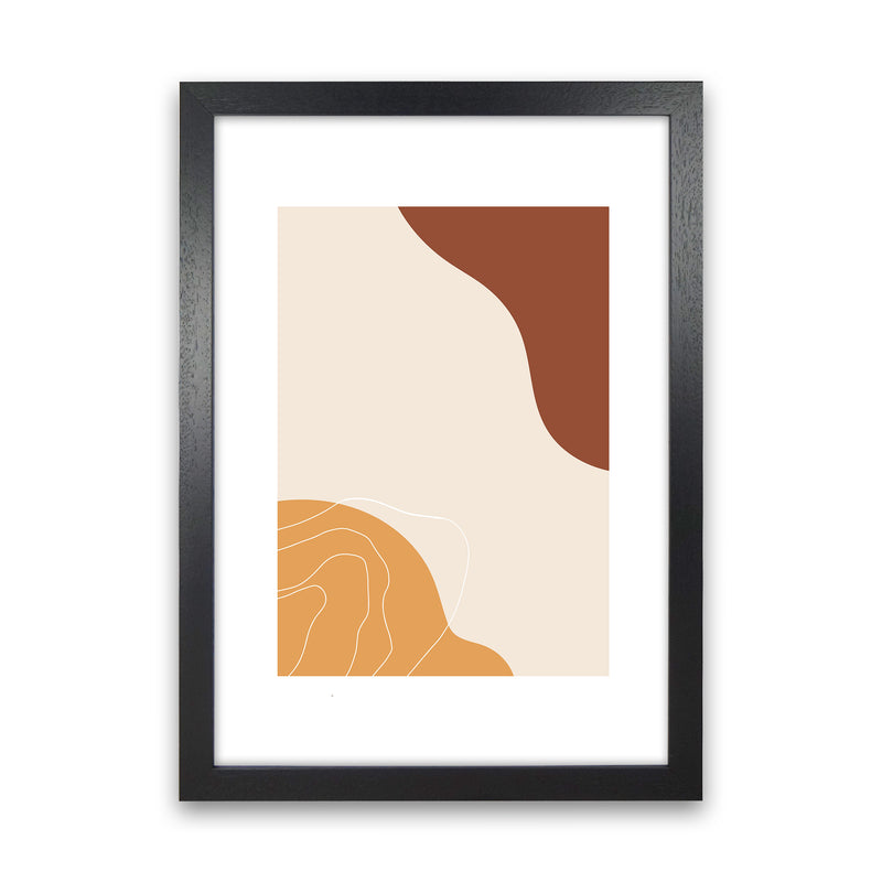 Mica Sand Abstract N27  Art Print by Pixy Paper Black Grain