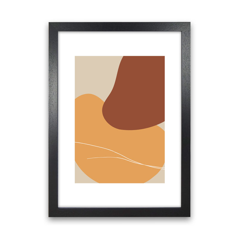 Mica Sand Abstract N28  Art Print by Pixy Paper Black Grain