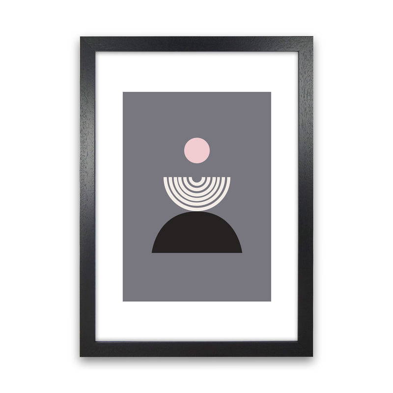 Mila Pink Fountain N9  Art Print by Pixy Paper Black Grain