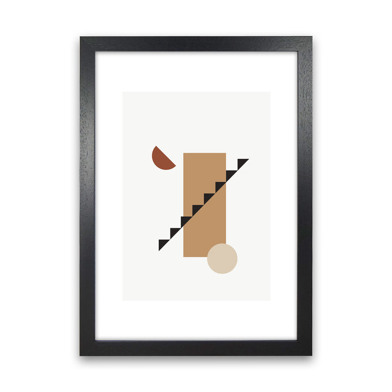 Mica Sand Stairs N22  Art Print by Pixy Paper Black Grain