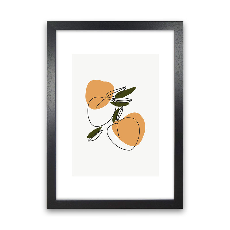 Mica Apricots N3  Art Print by Pixy Paper Black Grain