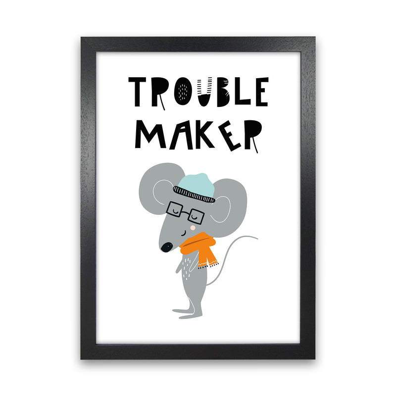 Trouble Maker Animal Pop  Art Print by Pixy Paper Black Grain