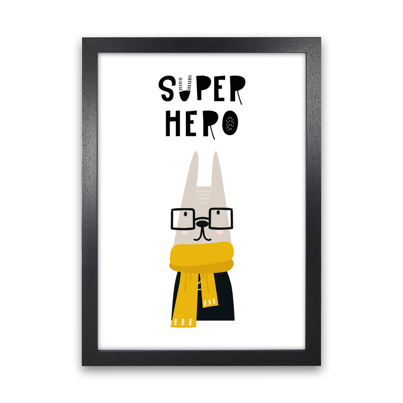 Super Hero Animal Pop  Art Print by Pixy Paper Black Grain