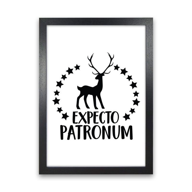 Expecto Patronum  Art Print by Pixy Paper Black Grain