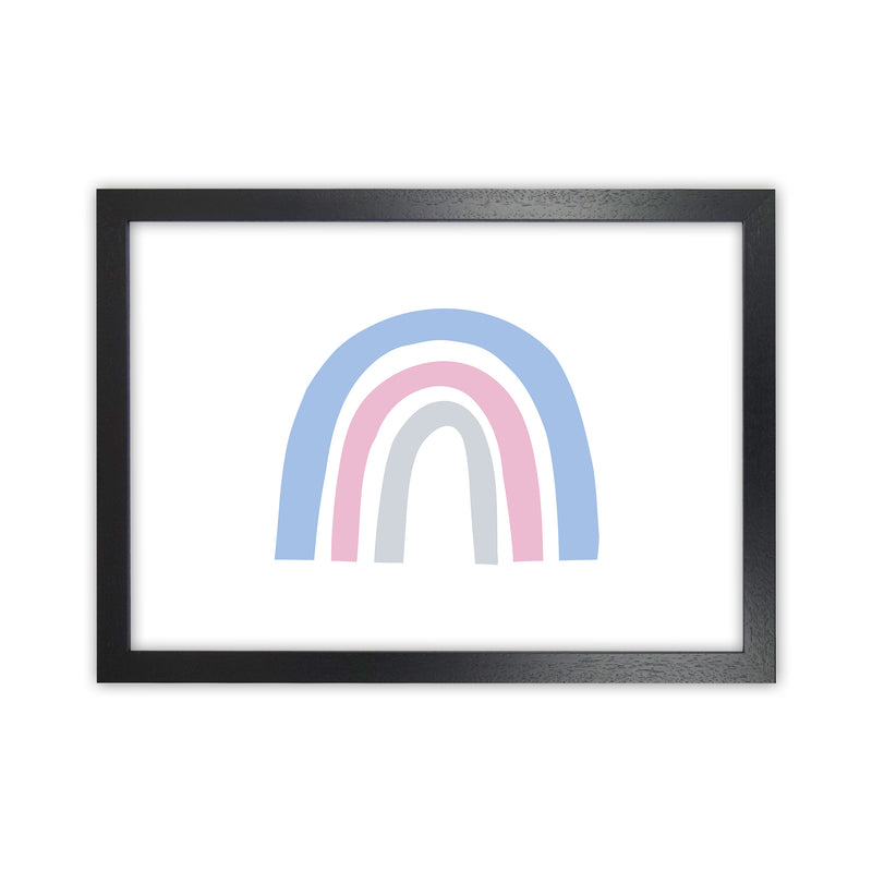 Rainbow Blue  Art Print by Pixy Paper Black Grain