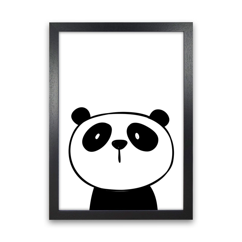 Panda  Art Print by Pixy Paper Black Grain