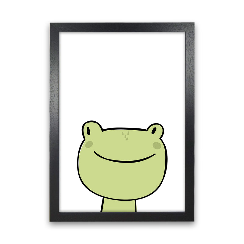 Frog  Art Print by Pixy Paper Black Grain
