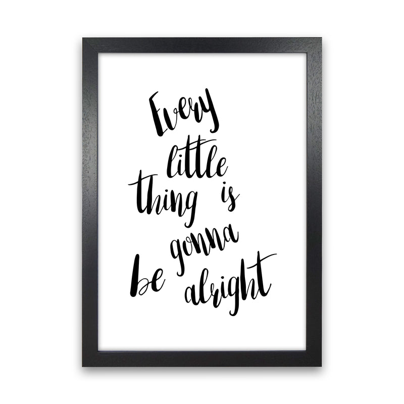 Every Little Thing  Art Print by Pixy Paper Black Grain