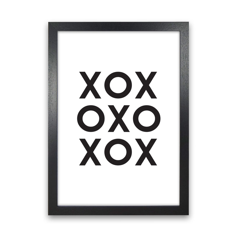 Xox  Art Print by Pixy Paper Black Grain