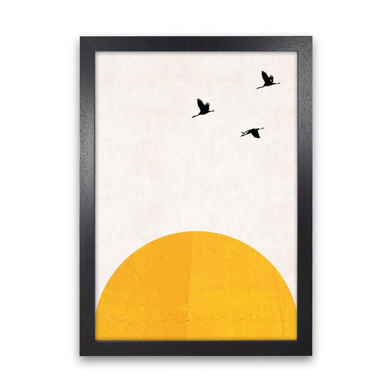 Rising sun Art Print by Pixy Paper Black Grain