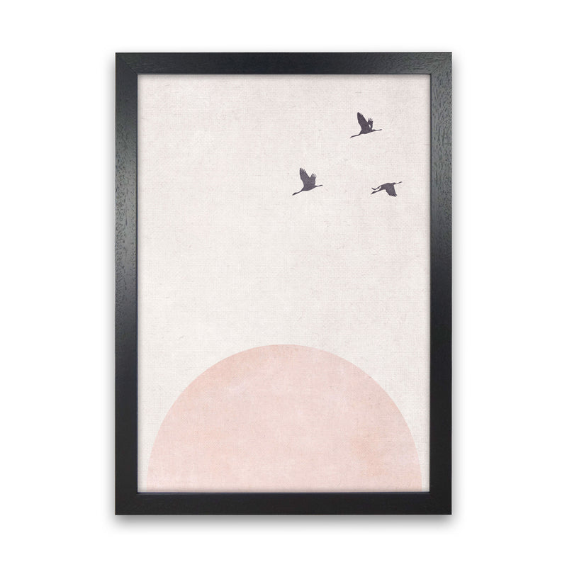 Rising sun pink cotton Art Print by Pixy Paper Black Grain