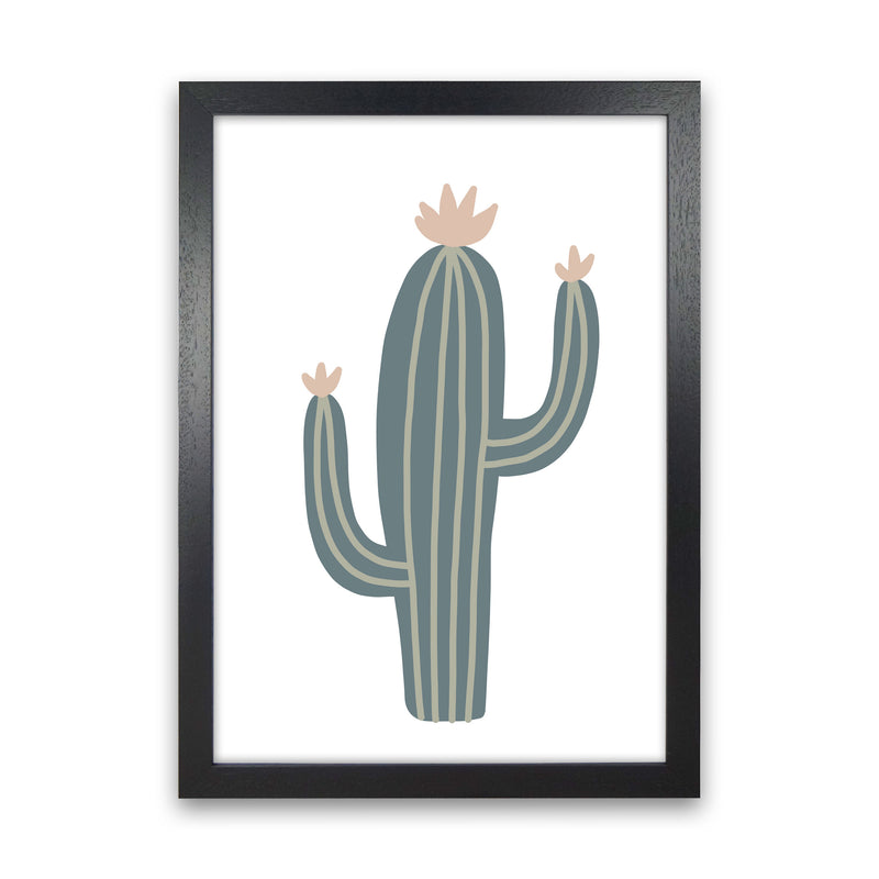 Inspired Natural Cactus Art Print by Pixy Paper Black Grain