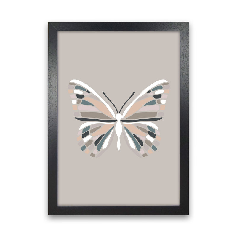 Inspired Butterfly Art Print by Pixy Paper Black Grain