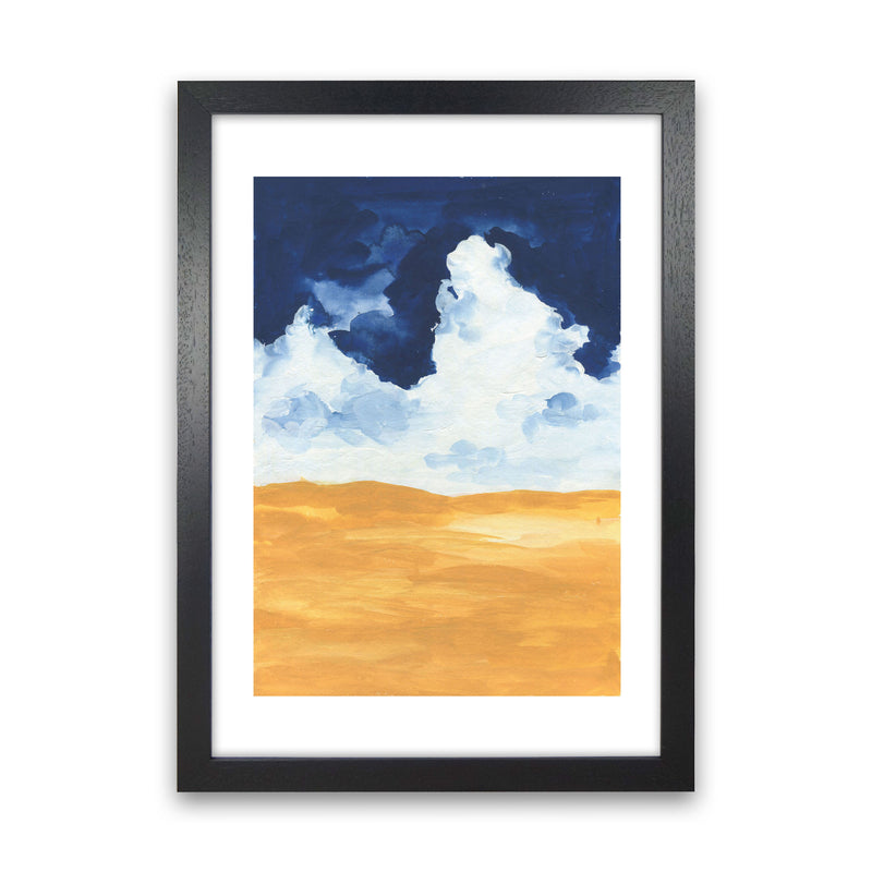Horizon Abstract Clouds  Art Print by Pixy Paper Black Grain