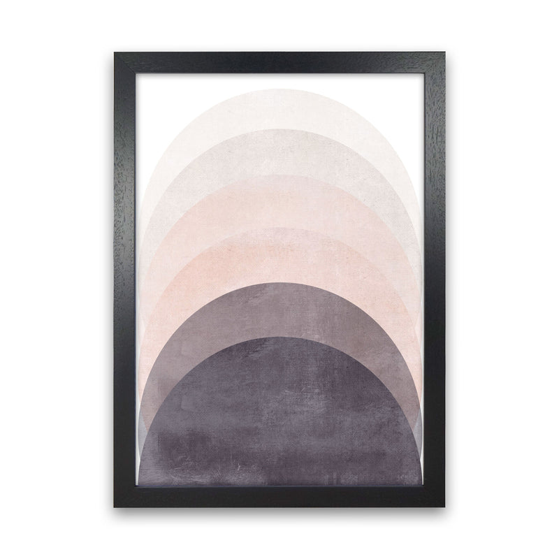 Gradient Sun rising cotton pink Art Print by Pixy Paper Black Grain