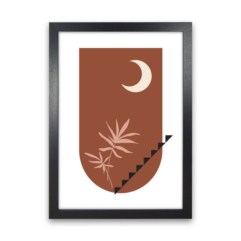 Autumn Willow abstract Art Print by Pixy Paper Black Grain