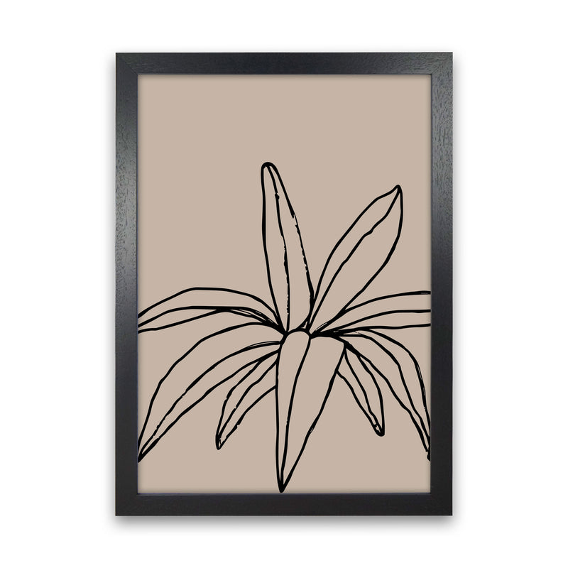 Autumn Leaf abstract Art Print by Pixy Paper Black Grain