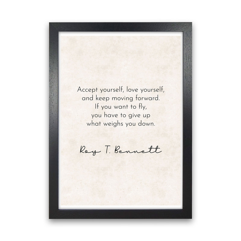 If You Want To Fly - Roy Bennett Art Print by Pixy Paper Black Grain