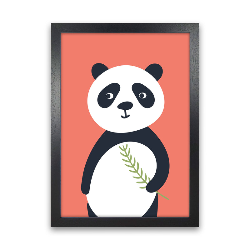 Panda Neutral kids Art Print by Pixy Paper Black Grain