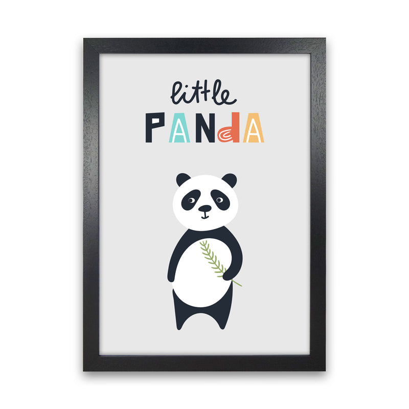 Little panda Art Print by Pixy Paper Black Grain