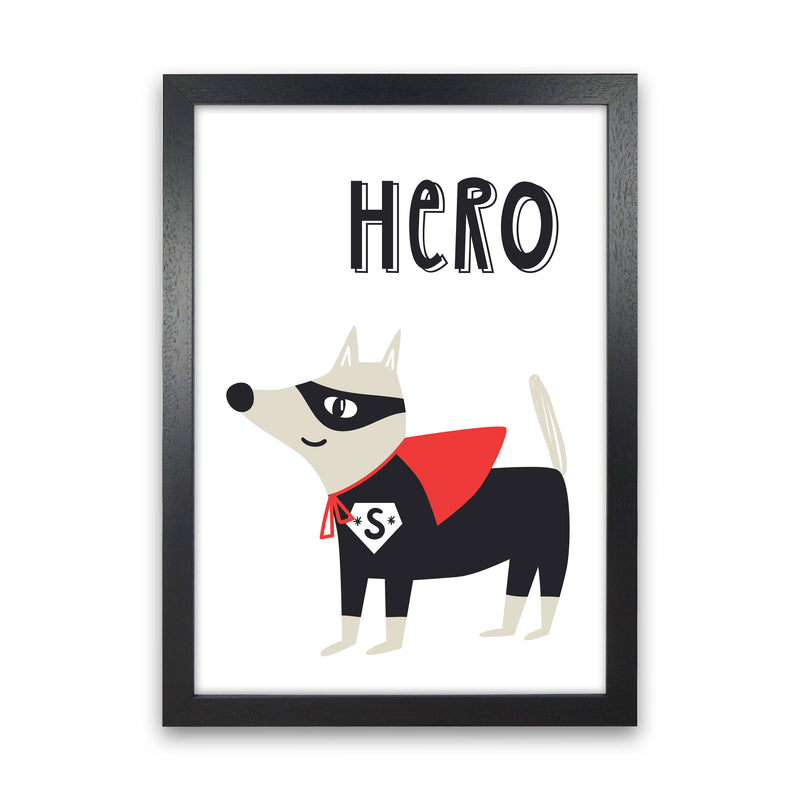 Hero dog Art Print by Pixy Paper Black Grain