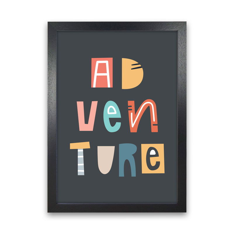 Adventure Neutral kids Art Print by Pixy Paper Black Grain