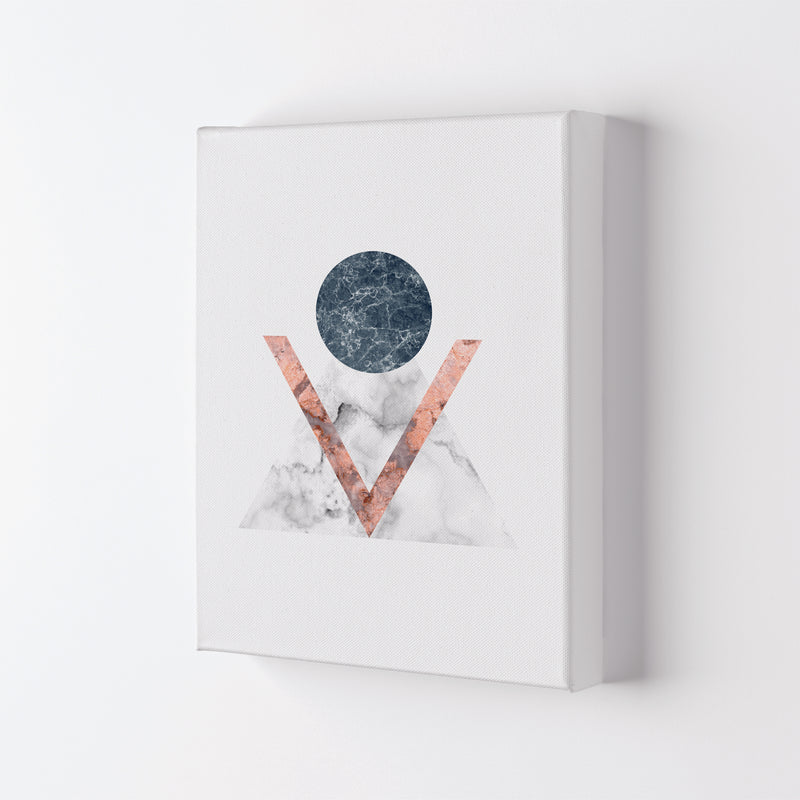 Marble Triangle Abstract Modern Print Canvas