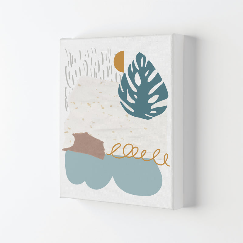 Reef Shapes Abstract 1 Modern Print Canvas