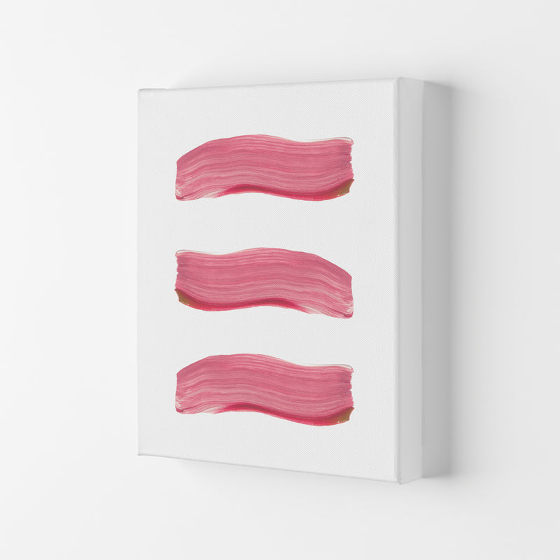 Light Pink Abstract Paint Strokes Modern Print Canvas