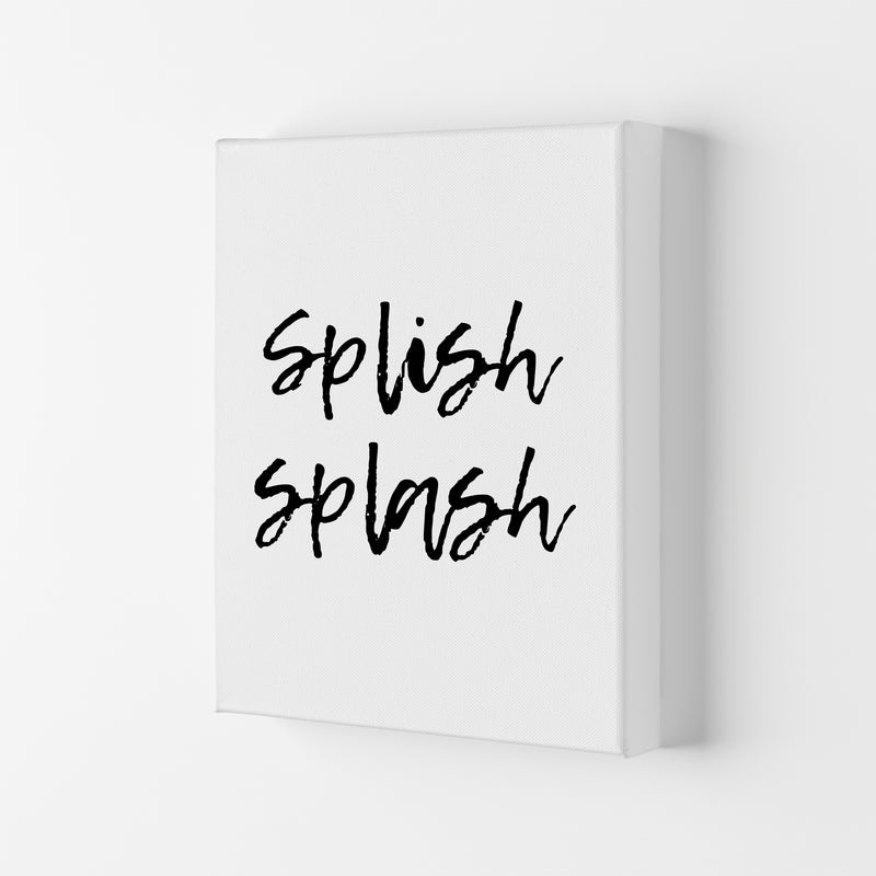 Splish Splash, Bathroom Modern Print, Framed Bathroom Wall Art Canvas