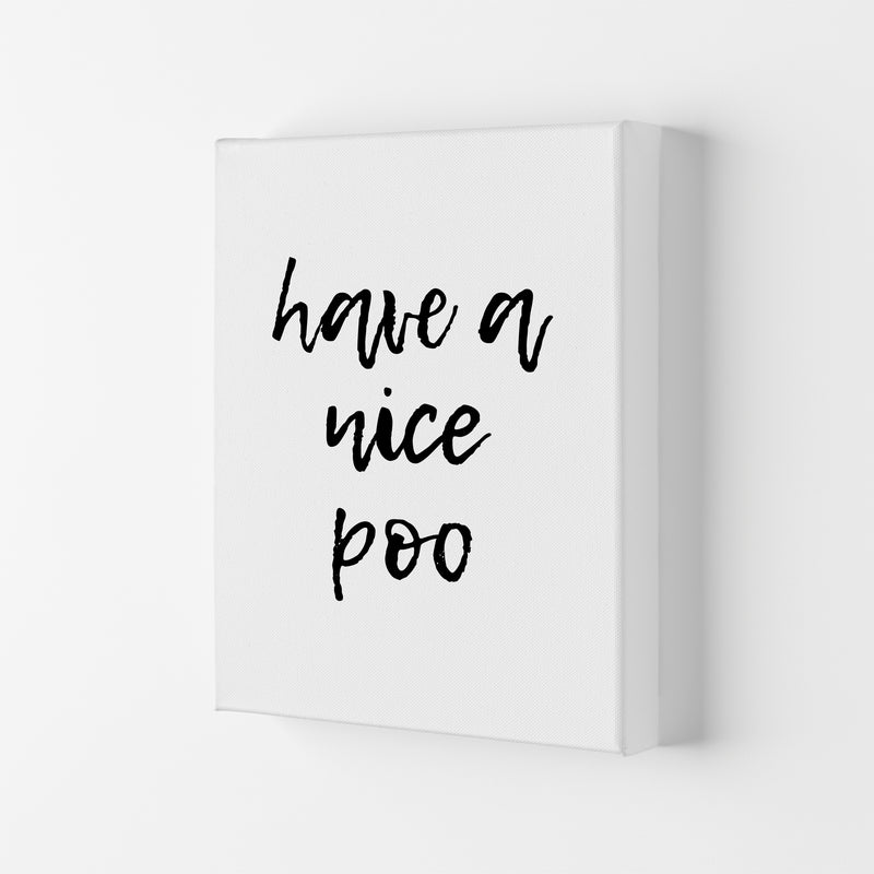 Have A Nice Poo, Bathroom Modern Print, Framed Bathroom Wall Art Canvas