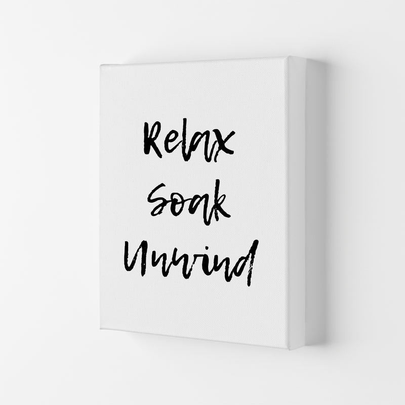 Relax Soak Unwind, Bathroom Modern Print, Framed Bathroom Wall Art Canvas