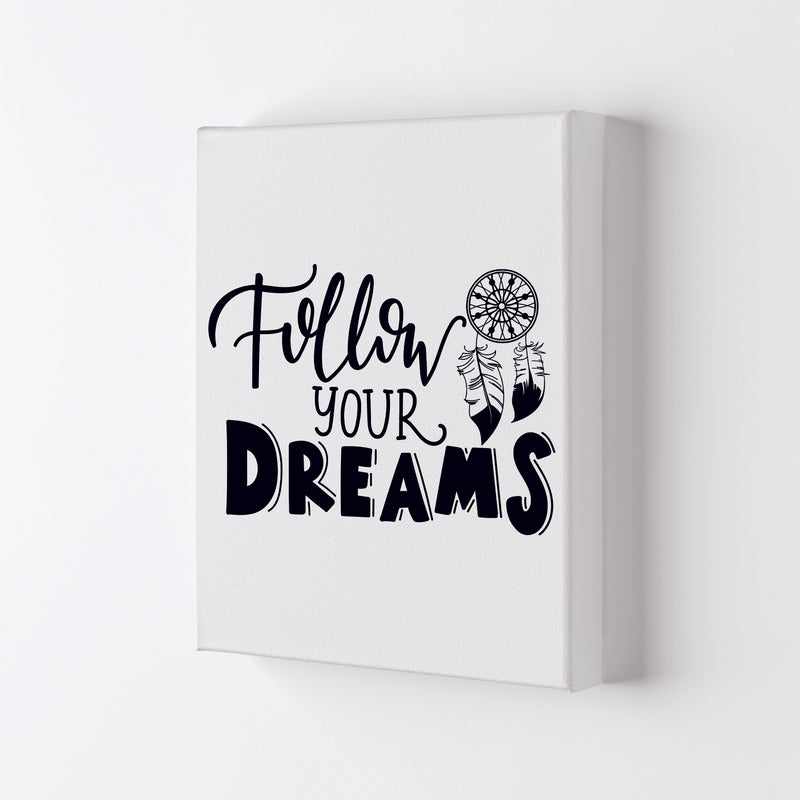 Follow Your Dreams Framed Typography Wall Art Print Canvas