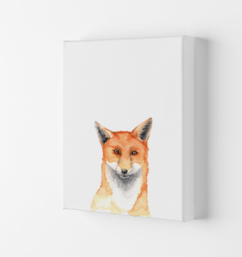 Forest Friends, Fox Modern Print Animal Art Print Canvas