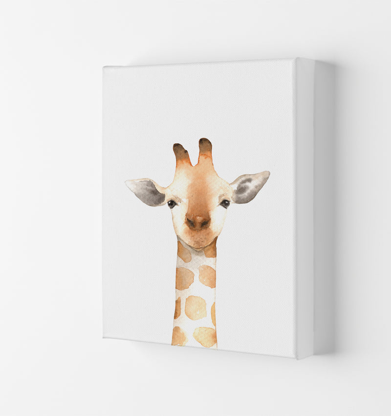 Forest Friends, Cute Giraffe Modern Print Animal Art Print Canvas