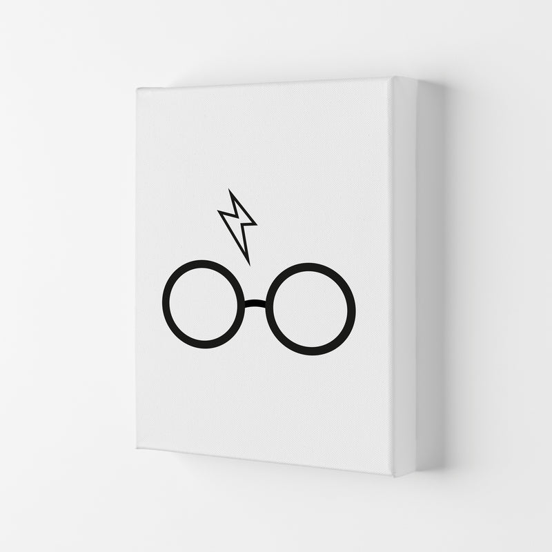 Harry Potter Glasses And Scar Framed Nursey Wall Art Print Canvas