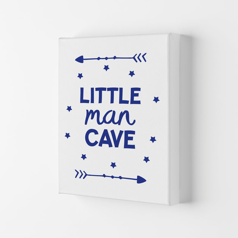 Little Man Cave Navy Arrows Framed Nursey Wall Art Print Canvas
