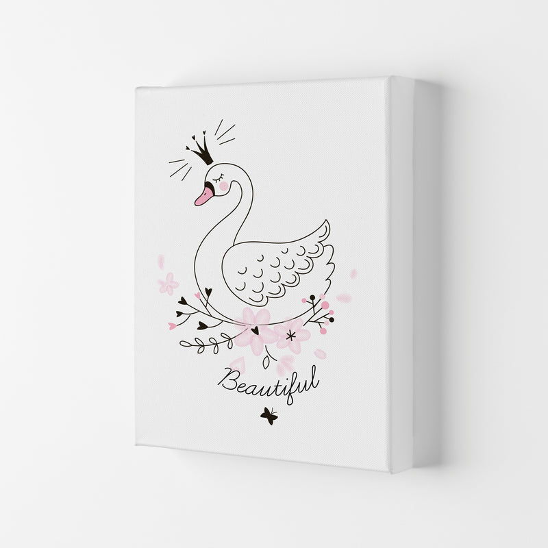 Beautiful Swan Modern Print Animal Art Print Canvas