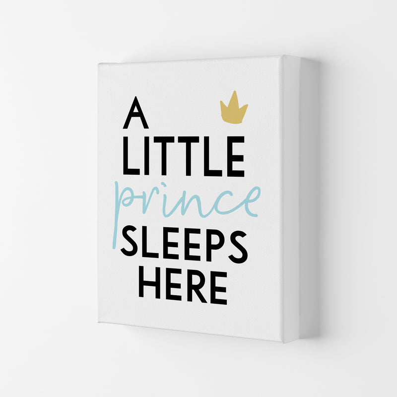 A Little Prince Sleeps Here Framed Nursey Wall Art Print Canvas