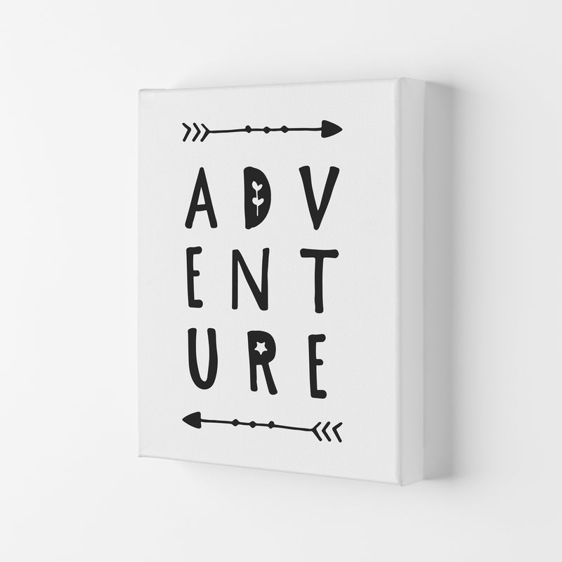 Adventure Black Framed Typography Wall Art Print Canvas
