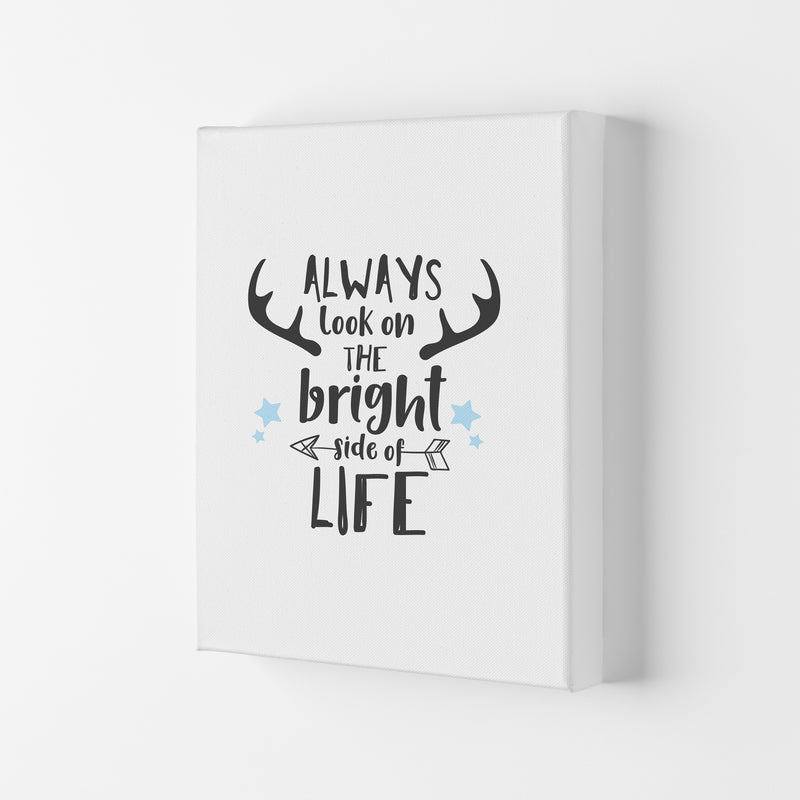 Bright Side Of Life Framed Typography Wall Art Print Canvas