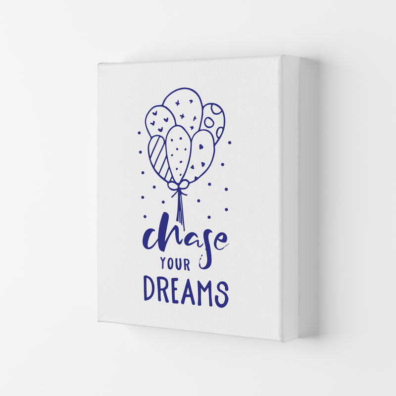 Chase Your Dreams Navy Framed Typography Wall Art Print Canvas