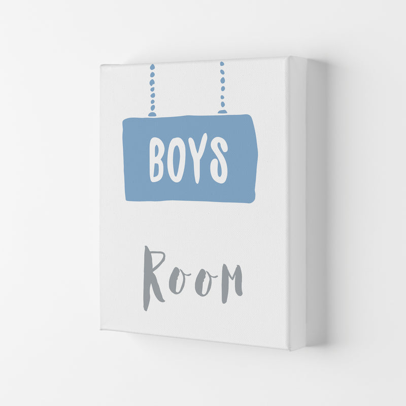 Boys Room Blue Framed Nursey Wall Art Print Canvas