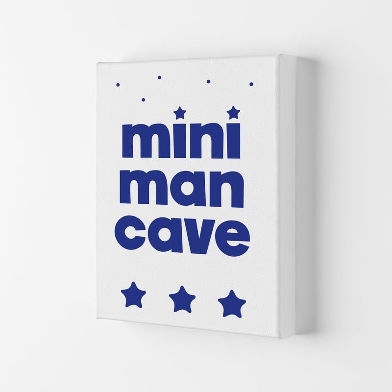 Mini Man Cave Navy Framed Nursey Wall Art Print Canvas