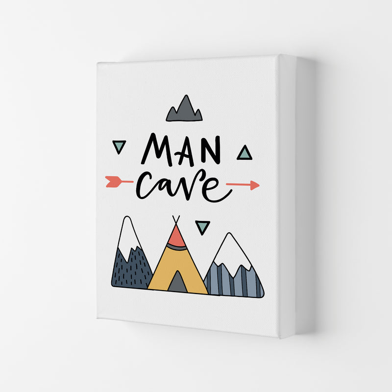 Man Cave Mountains Framed Typography Wall Art Print Canvas