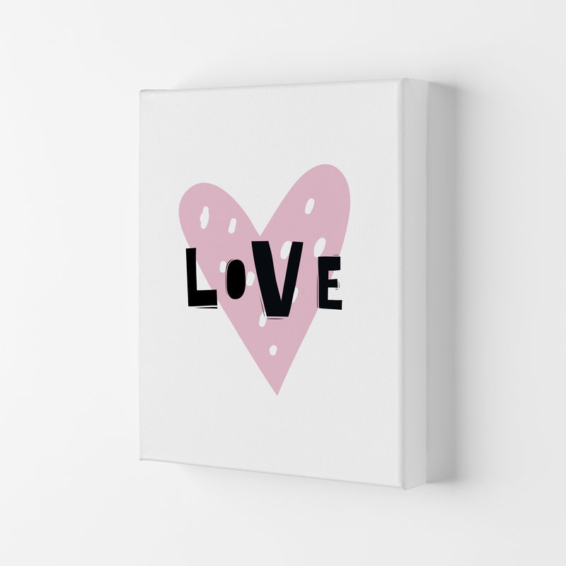 Love Heart Scandi Framed Typography Wall Art Print Canvas
