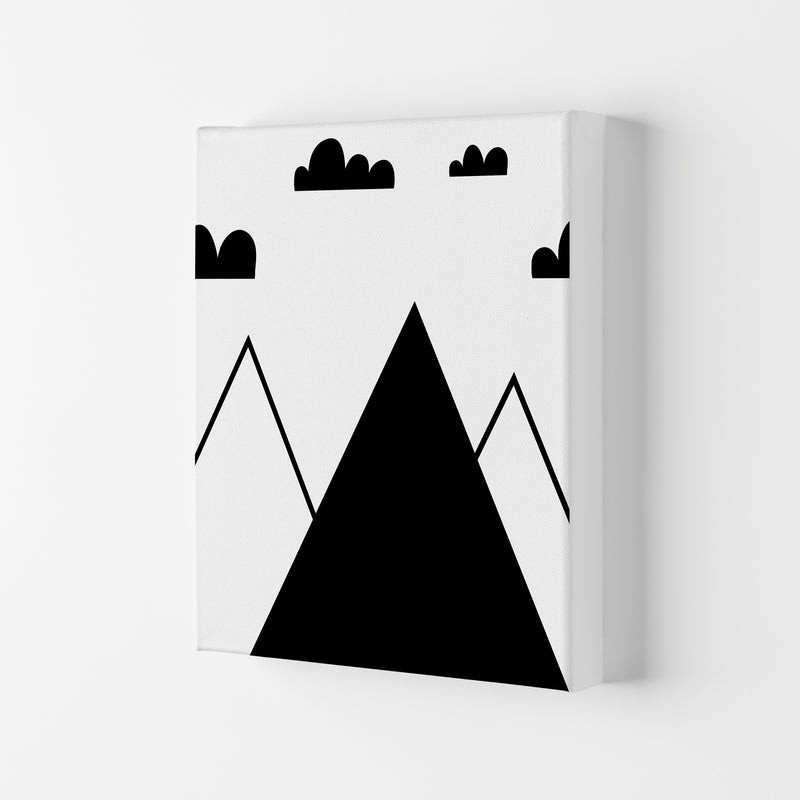 Scandi Mountains Modern Print Canvas